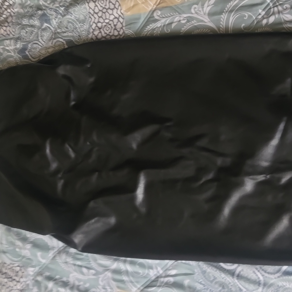 New Veronica Beard Black Pencil Midi Skirt with Slit - Picture 5 of 7